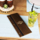 Wooden Menu Folder with Free Logo Engraving