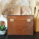 Wooden Recipe Box with Dividers and Recipe Cards | Custom Recipe Cards Holder