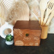Engraved Wooden Recipe Box with Recipe Cards & Dividers