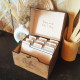 Wooden Recipe Box with Dividers and Recipe Cards | Custom Recipe Cards Holder