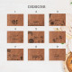 Wooden Recipe Box with Dividers and Recipe Cards | Custom Recipe Cards Holder