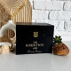 Premium Wooden Recipe Organizer with Recipe Cards