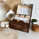 Premium Wooden Recipe Organizer with Recipe Cards