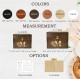 Premium Wooden Recipe Organizer with Recipe Cards