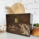 4 x 6 Wooden Recipe Box with Dividers - Personalized Gift