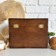 Personalized Wooden Recipe Card Holder with Dividers - Anniversary Gift