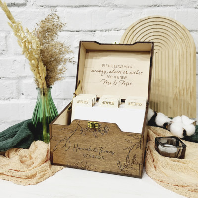 Wedding Guest Book Alternative – Personalized Advice Box
