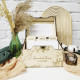 Personalized Wedding Wishes Box with Dividers and Cards