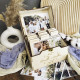 Personalized Wooden Photo Box with Dividers