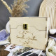 Personalized Wooden Photo Box with Dividers