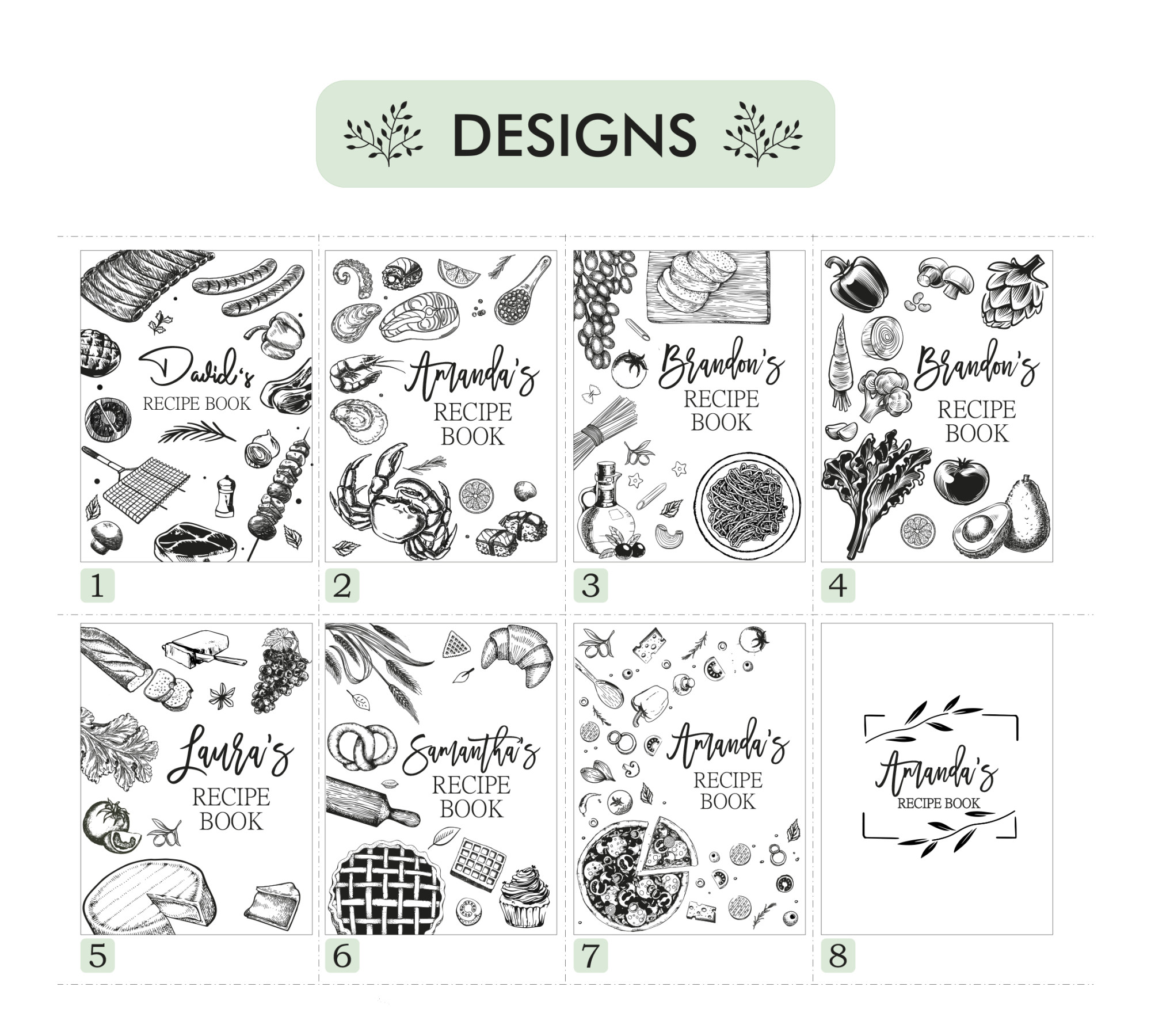 Personalized Wooden Recipe Book