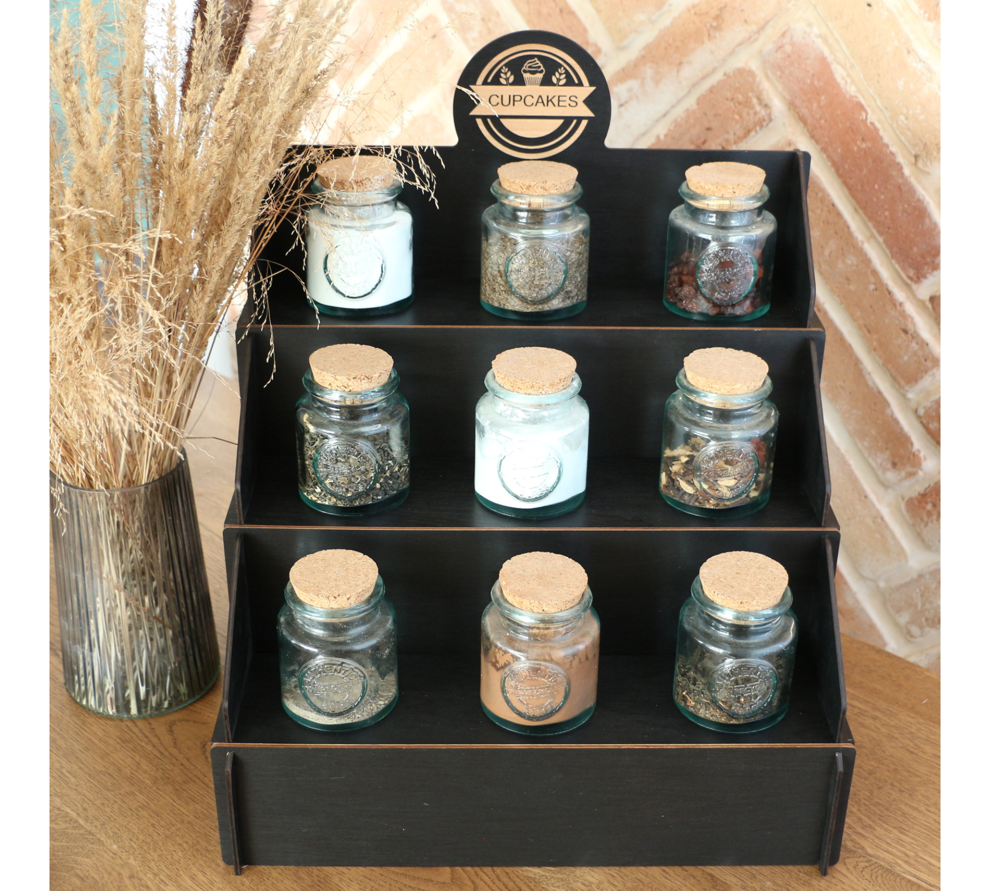 Wooden Display Stand – 3 Tier Retail Display Shelf