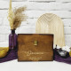 Personalized Wedding Wishes Box with Dividers and Cards