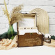 Personalized Wedding Wishes Box with Dividers and Cards