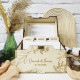 Personalized Wedding Wishes Box with Dividers and Cards