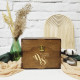 Personalized Wedding Wishes Box with Dividers and Cards