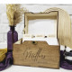 Personalized Wedding Wishes Box with Dividers and Cards